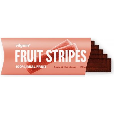 Vilgain Fruit Stripes Jablko a jahoda 20 g – Zbozi.Blesk.cz