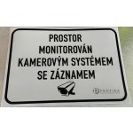 PROFIBA Reflexní samolepka "Prostor monitorován kamerovým systémem se záznamem" – Sleviste.cz