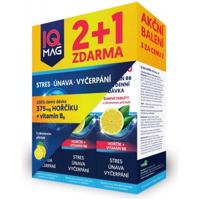 IQ Mag hořčík + B6 60 šumivé tablety – Hledejceny.cz