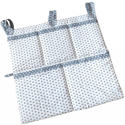 Eva Kiedroňová látkový kapsář bílý s šedými hvězdičkami / šedý s bílými hvězdičkami – Sleviste.cz