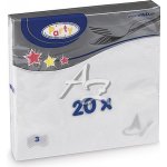 Wimex ubrousky 3V bílé 20ks 33x33cm – Zboží Dáma