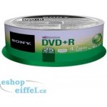Sony DVD+R 4,7GB 16x, cakebox, 25ks (25DPR47SP) – Zboží Živě