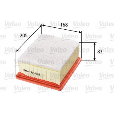 Vzduchový filtr VALEO 585047 – Hledejceny.cz
