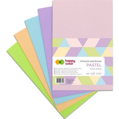 happy color Sada pěnovky A4 (5ks) pastelový mix – Hledejceny.cz