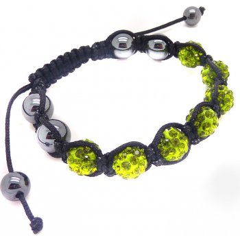 Shamballa náramek Olivine st377 bižuterie