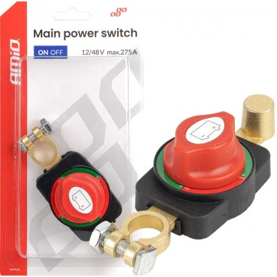 Amio 04830 Hlavní vypínač autobaterie 12V-48V max 275A - – Hledejceny.cz
