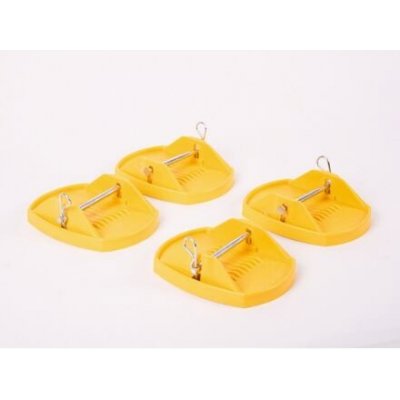 Podložky pod stabilizační nohy Carbest žluté, 4 ks | Zboží Auto