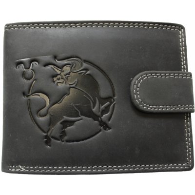 Pánská kožená peněženka Zvěrokruh Býk černá