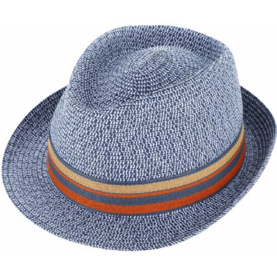 Fiebig Headwear since 1903 Letní klobouk Trilby s barevnou stuhou Trilby Emil modrý – Hledejceny.cz