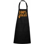 Dobrý Triko Zástěra s potiskem 100% vegan Černá – Hledejceny.cz