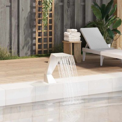 Bazénová fontána, nerezová ocel, 64x30x52 cm, stříbrná – Zboží Mobilmania