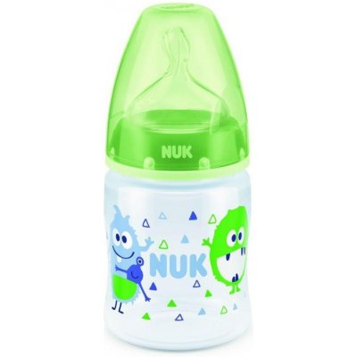 Nuk First Choice plastová láhev PP příšerky zelená 150 ml