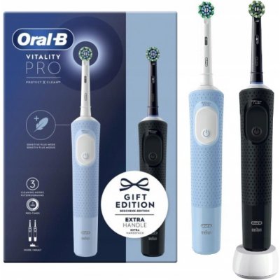 Oral-B Vitality Pro D103 Duo Black/Blue – Zboží Mobilmania