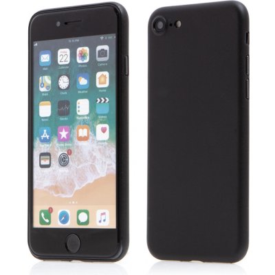 Pouzdro AppleMix Apple iPhone 7 / 8 / SE 2020 / SE 2022 - ochrana čočky - ultratenké - plastové - matné - černé