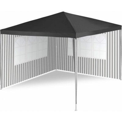 Garthen D71372 Zahradní párty stan - antracit, 3 x 3 m + 2 bočnice – Hledejceny.cz