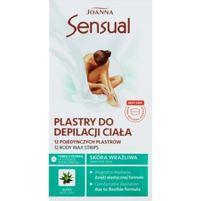 Joanna Sensual náplasti depilační na tělo Aloe vera 12 ks – Zboží Mobilmania