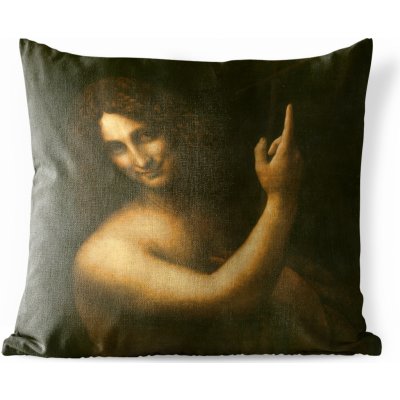 MuchoWow Vnější polštář Jan Křtitel Leonardo da Vinci 50x50 – Sleviste.cz