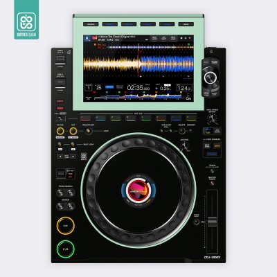 Doto Design Skin CDJ 3000X COLORS DVS Aquamarine – Zboží Živě