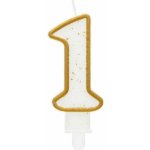 Godan Dortová svíčka číslo 1 zlatá – Zboží Dáma