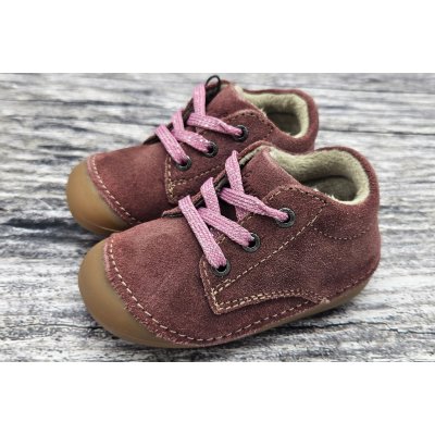 Lurchi zateplené kožené capáčky WALLY wildberry – Sleviste.cz