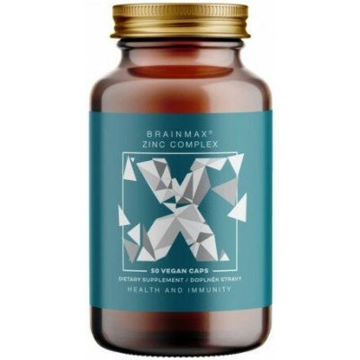BrainMax Zinc Complex, Zinek, Selen, Měď a Kurkuma 50 rostlinných kapslí – Hledejceny.cz