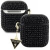 Pouzdro na sluchátka Guess AirPods 1/2 Rhinestone Triangle Charm GUA2HDGTPK