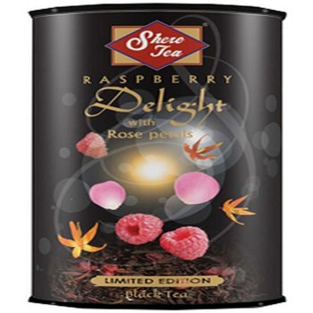 Shere sypaný černý čaj Raspberry Delight malina 100 g
