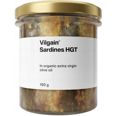 Vilgain Sardinky v bio extra panenském olivovém oleji 190 g – Zboží Dáma