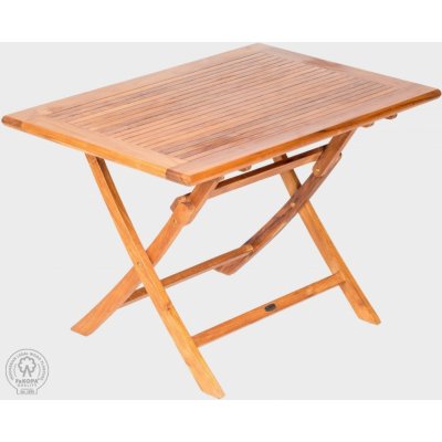 FaKOPA VASCO skládací stůl z teaku obdélnikový 120 x 80 cm – Hledejceny.cz