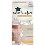 Tommee Tippee kojenecká láhev C2N růžová 260ml – Zboží Dáma