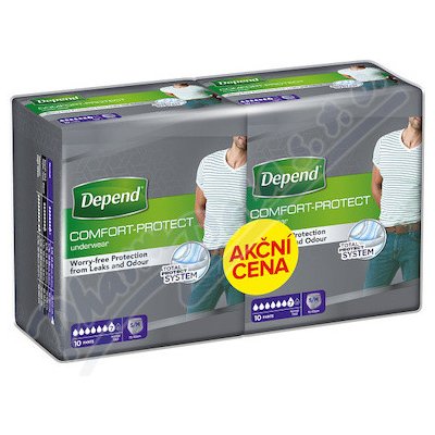Depend Normal inkont.kalh.muži Duopack S/M 2 x 10 ks – Zboží Mobilmania