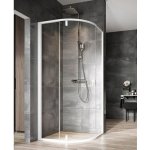 Ravak Nexty čtvrtkruhový sprchový kout NSKK3, 87-89,5x87-89,5x195 cm, bílá, sklo transparent 3O677101Z1 – Zboží Dáma