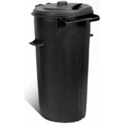popelnice na komunální odpad kulatá 80 l černá