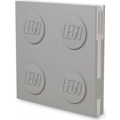 LEGO Zápisník s gelovým perem jako klipem - šedý – Zboží Mobilmania