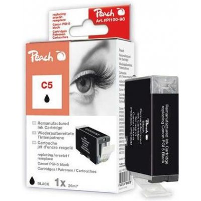 Peach Canon PGI-5, 26 ml kompatibilní - černá – Zbozi.Blesk.cz