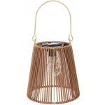 LED Lampa polypropylen 180x180x210mm solární na zavěšení, přírodní – Sleviste.cz