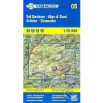 Val Gardena, Alpe di Siusi, Gröden 1:25 000 turistická mapa TABACCO #05 – Hledejceny.cz