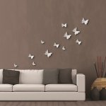 Crearreda Nástěnná 3D dekorace SD White Butterflies 24001 Bílí motýli 4,4 x 6,4 cm – Zbozi.Blesk.cz
