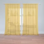 Sablio Záclony Žlutooranžová: 2ks 150x250cm – Hledejceny.cz