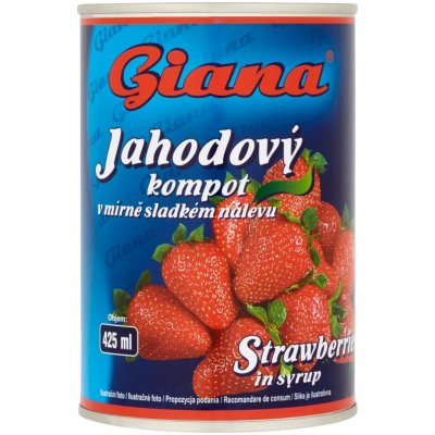 Giana Jahodový kompot 425 ml 400 g – Zbozi.Blesk.cz