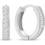 Brilio Silver Oslnivé stříbrné náušnice se zirkony EA1224W – Sleviste.cz