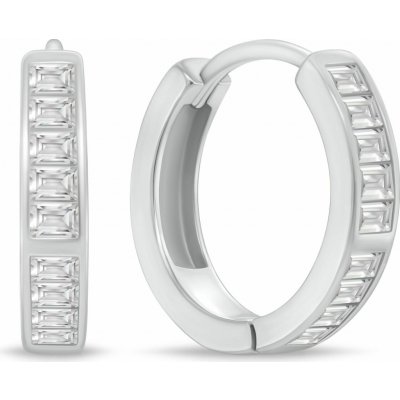 Brilio Silver Oslnivé stříbrné náušnice se zirkony EA1224W – Sleviste.cz