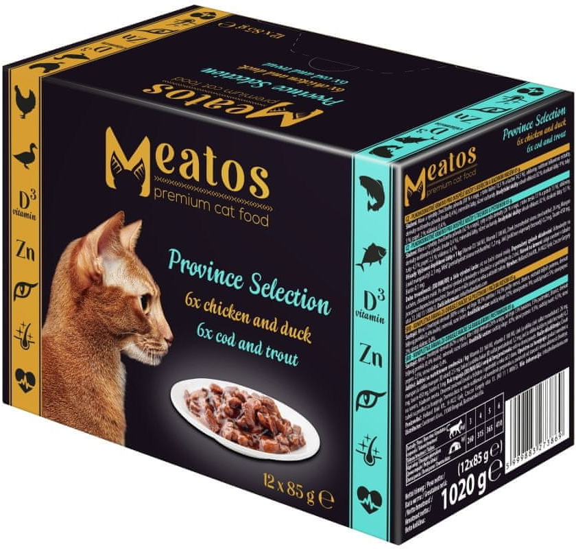 Meatos Cat kousky v omáčce 12 x 85 g