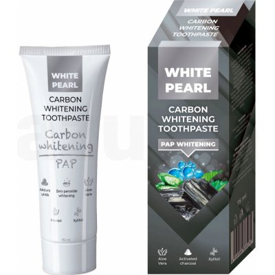 White Pearl PAP carbon whitening toothpaste 75 ml – Zboží Mobilmania