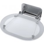 Ravak Ovo Chrome Sprchové sedátko 41 x 38 cm nerez/bílá B8F0000029 – Hledejceny.cz