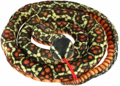 Had černo oranžovo žlutý 200 cm