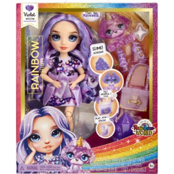 MGA Rainbow High Fashion Doll with Slime & Pet Violet Willow