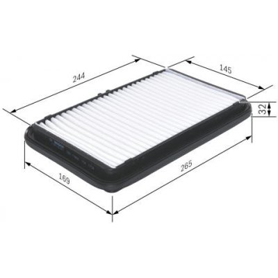Vzduchový filtr BOSCH F 026 400 001 – Hledejceny.cz