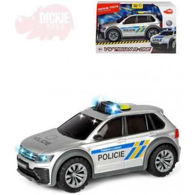DICKIE Auto Policie VW Tiguan R-Line CZ česká verze na baterie Světlo Zvuk  — Heureka.cz