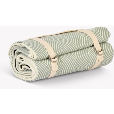 Garden Trading Pikniková deka Tubney Herringbone Rosemary 150x180 cm, zelená – Zbozi.Blesk.cz